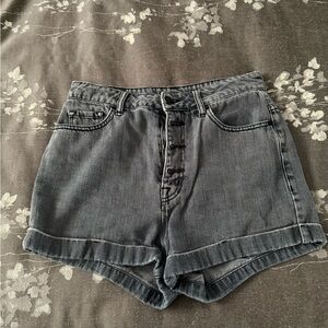 Urban Outfitters BDG Super High Rise Grey Jean Shorts Size 27